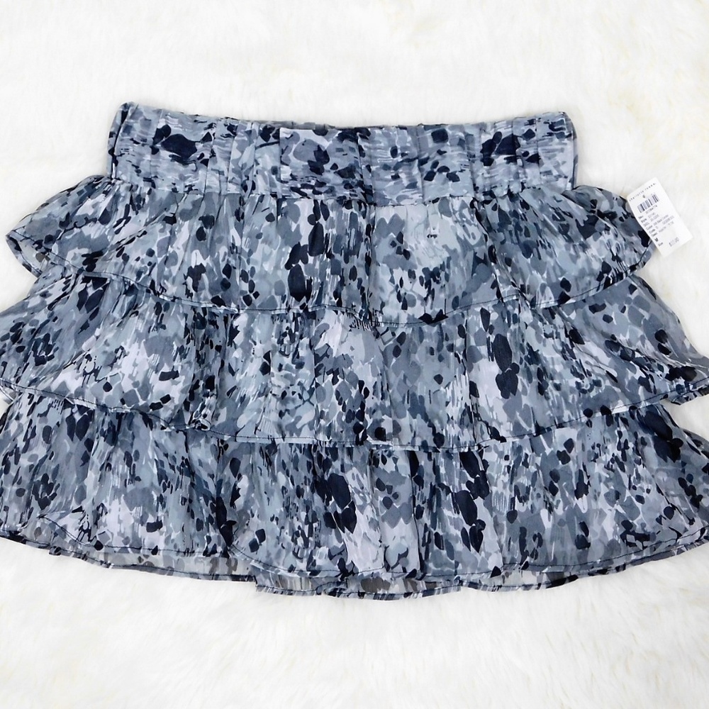 Charlotte Russe Womens Ruffled Tiered Mini Skirt Size M 7/9 Fairy Whimsigoth